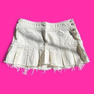 American Eagle Outfitters Cream Cotton Skirt